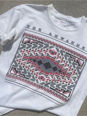 Vtg 1987 The Ahwahnee Yosemite Indigenous People Art Pattern Stedman Tee Size M